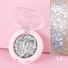 (B14) Diamond Sequins Eyeshadow Gel Holographic Glitter Shimmer Shining Golden Makeup Long Lasting Party Makeup