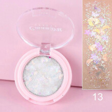 (B13) Diamond Sequins Eyeshadow Gel Holographic Glitter Shimmer Shining Golden Makeup Long Lasting Party Makeup