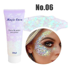 (A06) Diamond Sequins Eyeshadow Gel Holographic Glitter Shimmer Shining Golden Makeup Long Lasting Party Makeup