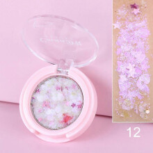(B12) Diamond Sequins Eyeshadow Gel Holographic Glitter Shimmer Shining Golden Makeup Long Lasting Party Makeup