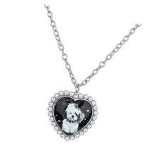 Trendy Long Layering Necklace With Lovely-Sit good puppy