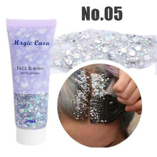 (A05) Diamond Sequins Eyeshadow Gel Holographic Glitter Shimmer Shining Golden Makeup Long Lasting Party Makeup