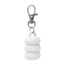 Leuke cosmetische pet met cirkelthema, sleutelhanger,-Wit
