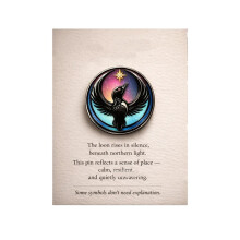 Broche de huard en acrylique délicate, ronde, accessoires de