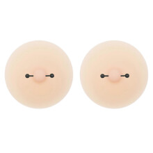 (Style 39) Soft Silicone Breast Pasties for Women, 2pcs Reusable Invisible Sticky Bra, Strapless Push Up Nipple Covers for Club Party, Style 9