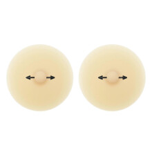 (Style 18) Soft Silicone Breast Pasties for Women, 2pcs Reusable Invisible Sticky Bra, Strapless Push Up Nipple Covers for Club Party, Style 9