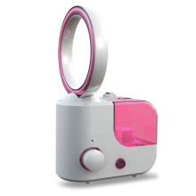 (Pink) No-Blades Mini Fan Humidifier Bladeless Air Conditioning Purifier Fan for Office Home
