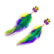 Playful Carnival Earrings With Bright Tassels Accents-9