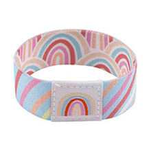Vibranting Dolphin And Floral Print Elastic Wristband-50