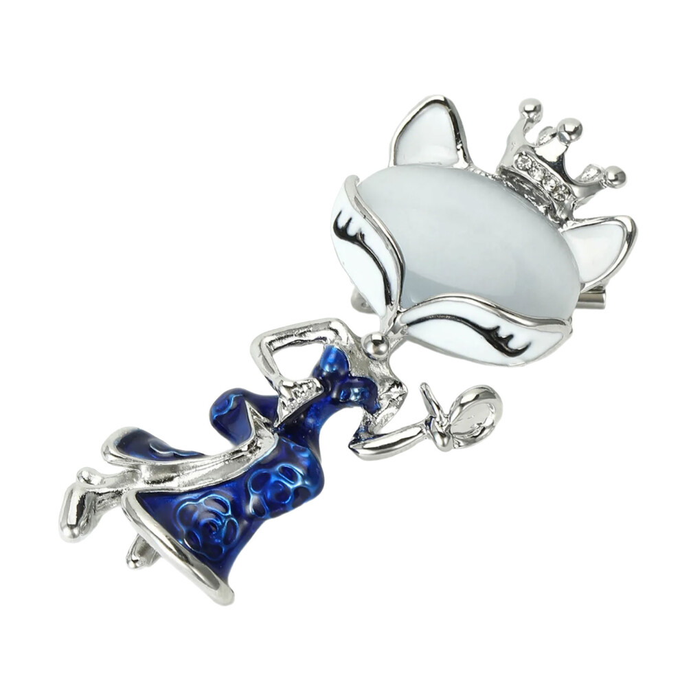Red/Purple/Blue Foxes Shape Brooch Color Ideal Gift For Her