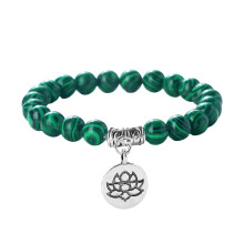 Delicate 8mm Beaded Stretchable Bracelet With Artistic-4