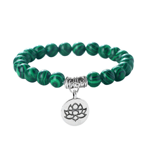 Delicate 8mm Beaded Stretchable Bracelet With Artistic-4