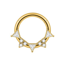 Stainless Steel Geometric Nose Ring Nose Studs Metal-5 Gold