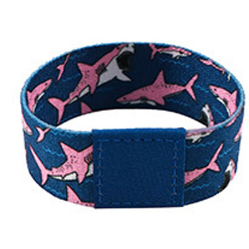 Vibranting Floral Dolphin Print Elastic Wristband Soft-48