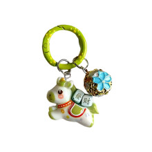 Adorable Cartoon Horse Key Holder And Bag Charm With Tiny-1