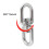 5mm 304 Stainless Steel Universal Rotating Ring 3