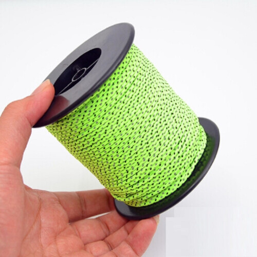 2.5mm Diameter Reflective String Windproof Tent Rope Line Camping Rope Reflective Tent Ropes, Length: 50m 1