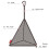 Bolsa de almacenamiento triangular plegable de malla para exteriores CLS M 4