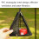 Bolsa de almacenamiento triangular plegable de malla para exteriores CLS M 5