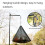 Bolsa de almacenamiento triangular plegable de malla para exteriores CLS M 6