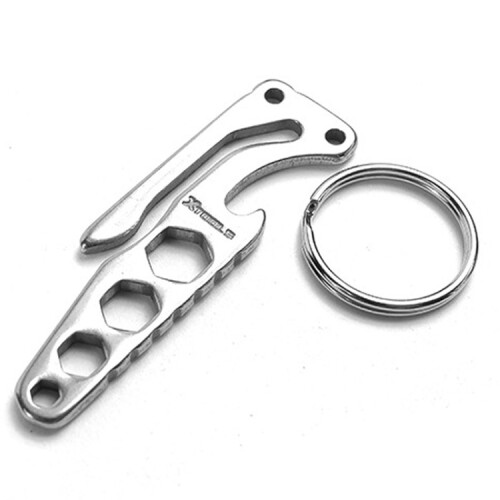 Θήκη κλειδιών από ανοξείδωτο ατσάλι τσέπης, ανοιχτήρι μπουκαλιών, αθλητικά 2