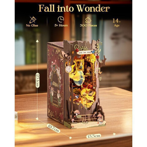 3D Παζλ - Κιτ Γωνιάς Βιβλίου (Fall into Wonder), Οργανωτές Βιβλιοθηκών DIY για να διακοσ 2