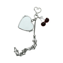 Sturdy Stainless Steel Cherry Keychain Rustproof Everyday Use