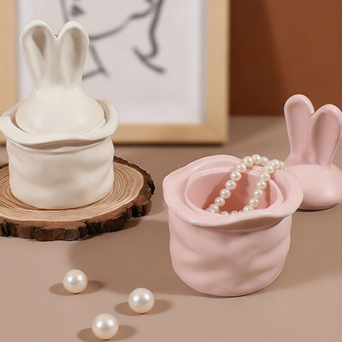 Rabbits Ear Shape Silicone Mold Storage Box Moulds for-1 set 2