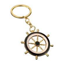 Elegant maritiem thema sleutelhanger-Goudkleur Zwart