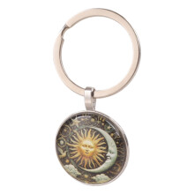 Legering sleutelhanger met Cosmic Universe-ontwerp en edelstenen