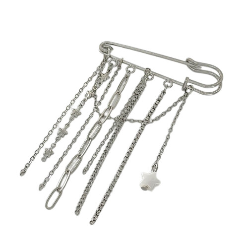Exquisite Brosche mit Metallquasten, ideales Geschenk für-6