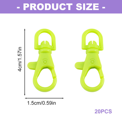 20PCS Plastic Jewelry Clasps Child Friendly Design-White 2