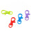20PCS Plastic Jewelry Clasps Child Friendly Design-White 4
