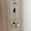 Sturdy Alloy Acrylic Earphone Design Keychain Hanging-Silver 6