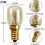 Lot de 10 ampoules E14 25W pour four, blanc chaud, angle de diffusion de 360_Cadeau surprise 2