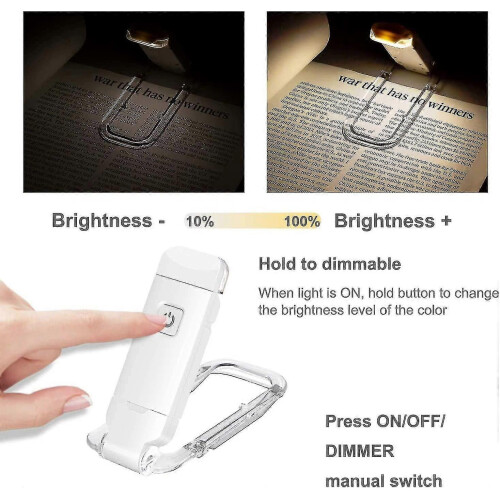 USB Rechargeable LED Reading Light with Reading Lamp compatible Reading in Bed - B_Surprise Gift 2