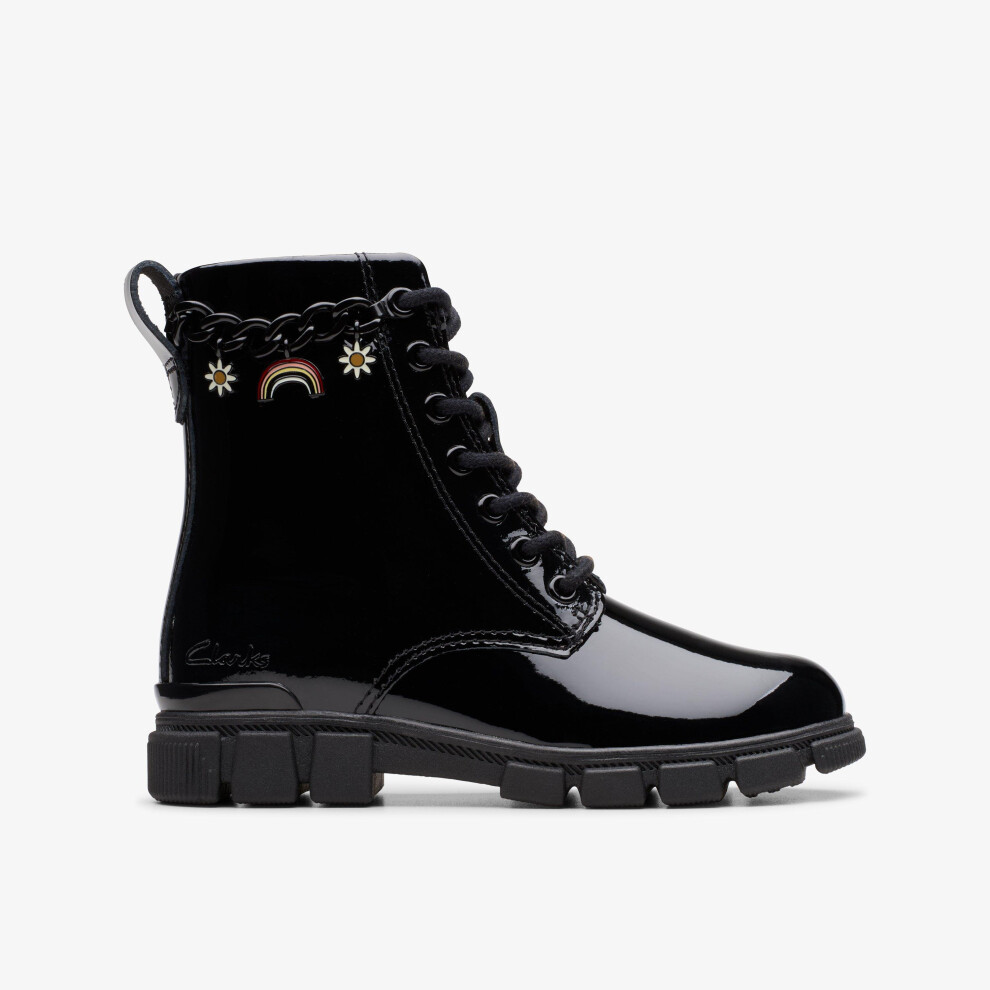Clarks (Fit Type[Shoes], Shoe Size) Evyn Charm Kid Patent Black
