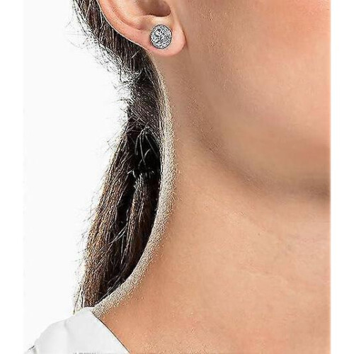 Rhodium Tone Finish,Clear Crystal