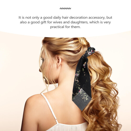 Elastici per capelli rotondi in tessuto per donna – Set da 4 pezzi 1