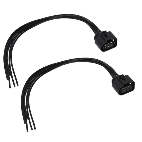 2Pcs 6 Pin Wired Connector Plug High Flexibility Stable Performance Compatible with Audi TT MK2 1J0 973 733 OEM Replacement 2