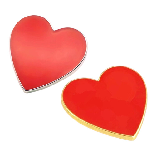 Broche polyvalente en forme de cœur, idéale pour diverses-Or 100 1