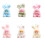 Porte-clés en forme de lapin ludique, Options multicolores,-Bleu 3