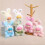 Porte-clés en forme de lapin ludique, Options multicolores,-Bleu 7