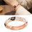Verstelbare open einde armband etnische emaille sieraden-bruin 3
