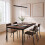 Dining Table for 4, 110 x 60 cm, Oak-Effect Top 2