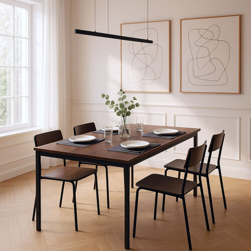Dining Table for 4, 110 x 60 cm, Oak-Effect Top 1