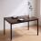 Dining Table for 4, 110 x 60 cm, Oak-Effect Top 3