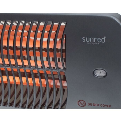 Sunred Lugo 2000 W Quartz Patio Lämmitysseinä Harmaa 1
