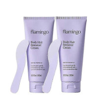 (2pcs) 1-3pcs Flamingo sensitive skin body hair remover with soothing aloe vera