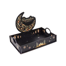 Wooden Decorative Tray Great For Jewelry Keys And Cosmetics-4